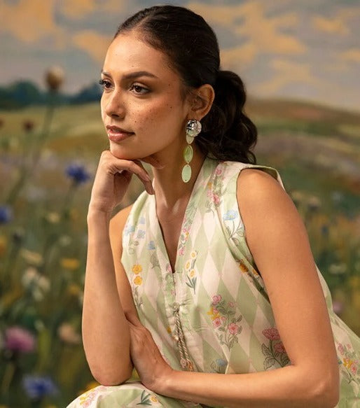 Lawn Suit-Stitched Summer