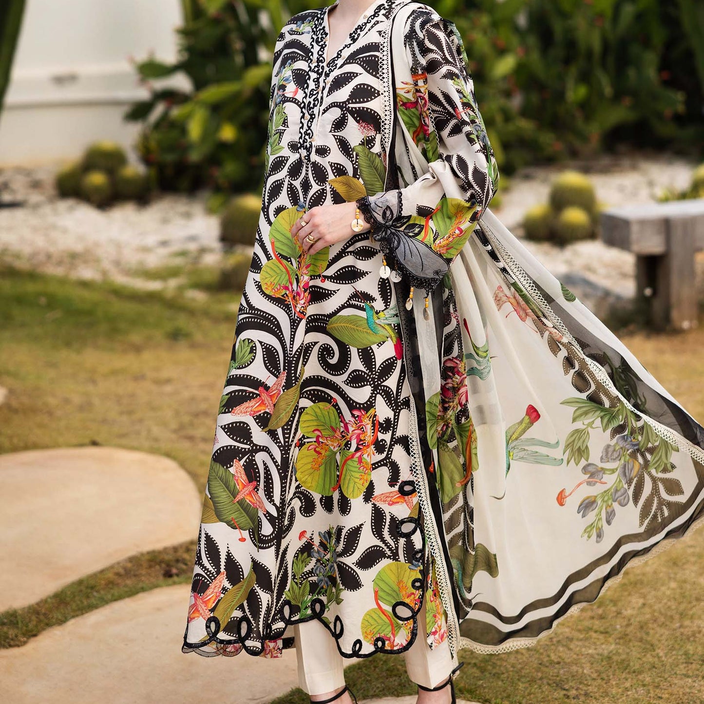 Embroidered Suit | 3 Piece