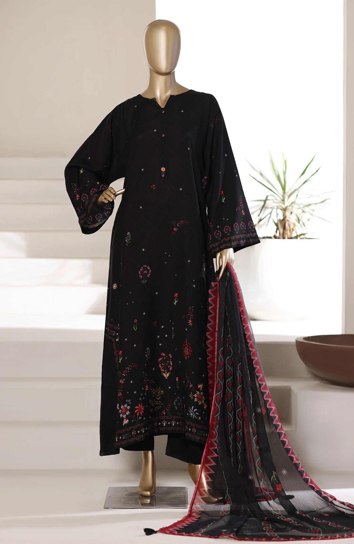 Kaftan | Sadabahar 3pc | Black