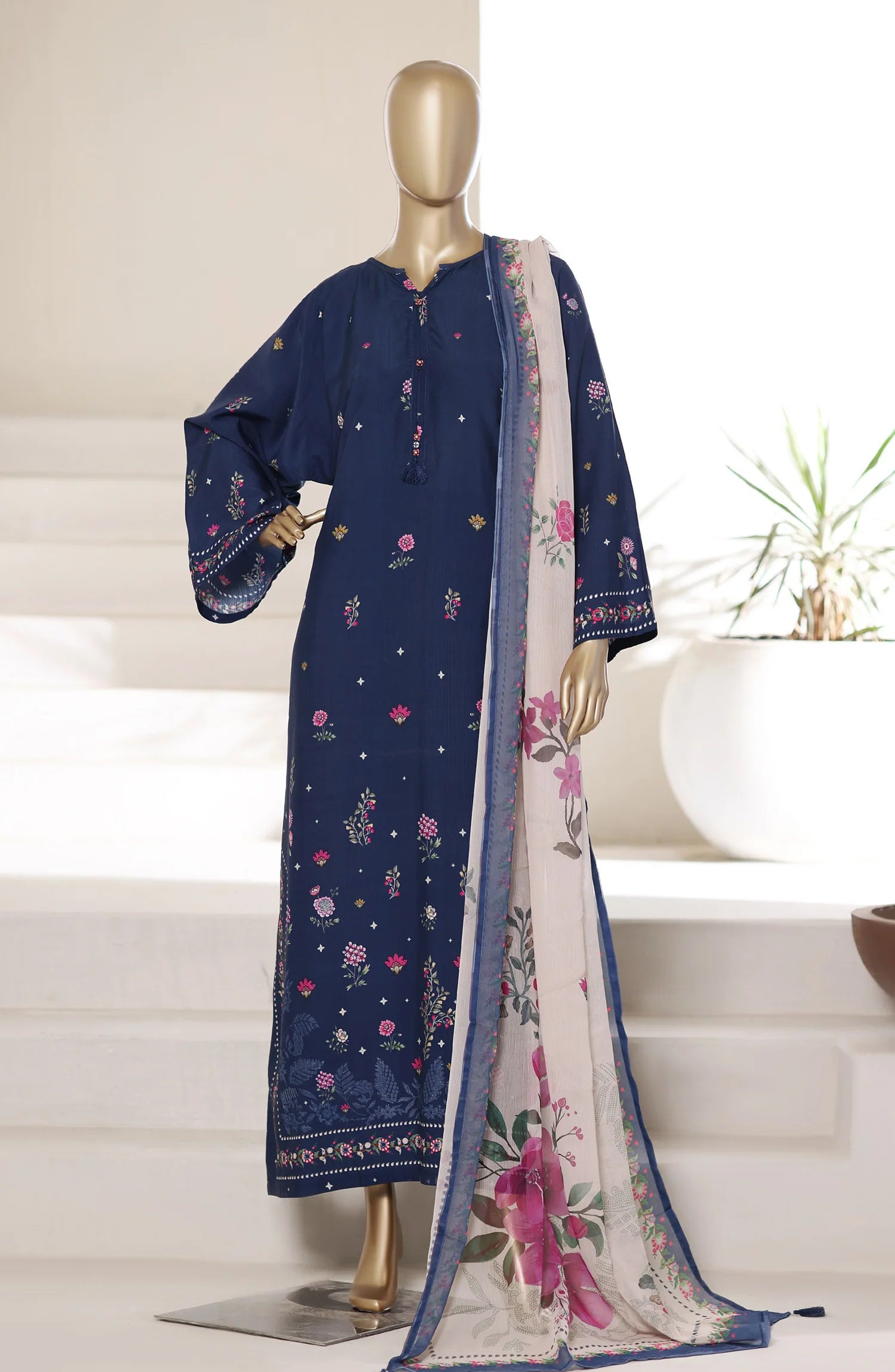 Kaftan | Sadabahar 3pc | Blue